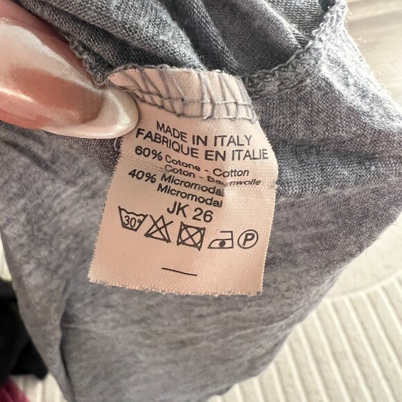 Brandy Melville Light Grey Scoop Neck T Shirt, in OS - Picture 5 of 5